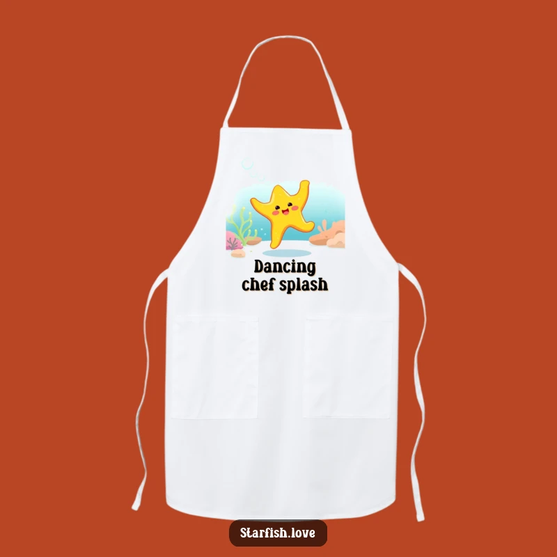 Funny Starfish Dance Apron: Kitchen Grooves, Cheerful Chefwear, Excellent Funny Gift