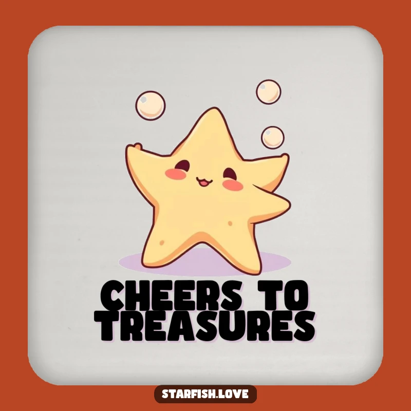 Playful Starfish Pearl Coasters: Protect Surfaces with Charm