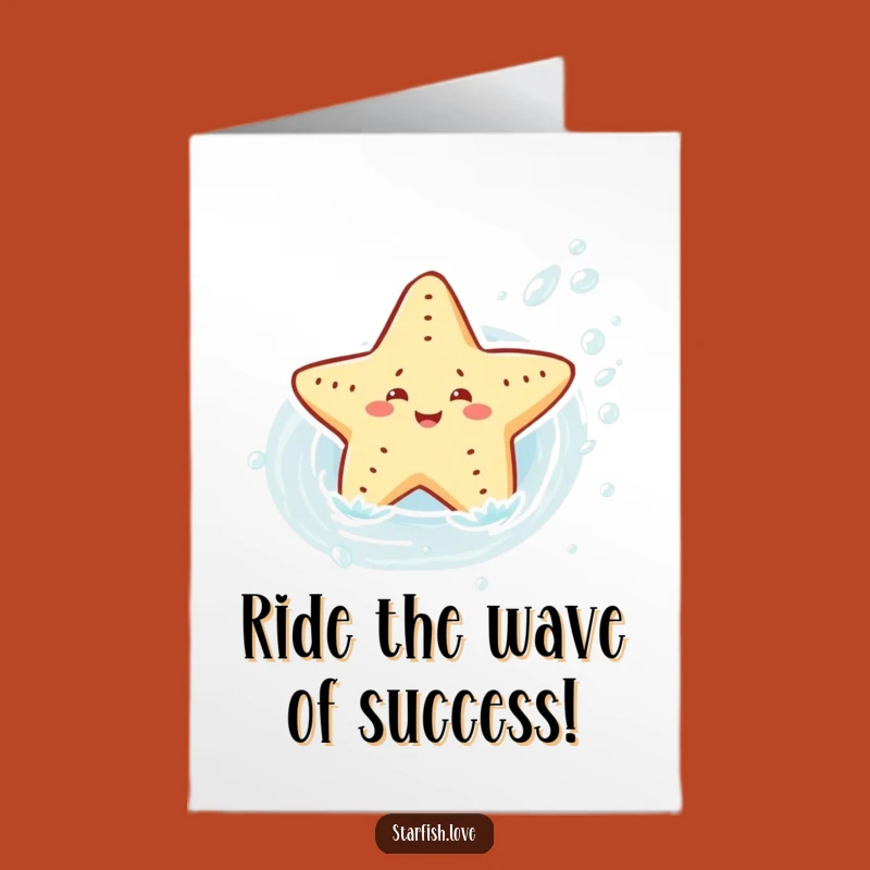 Free Printable Congrats Card: Starfish Current Ride, Success Flow, Exciting DIY Gift