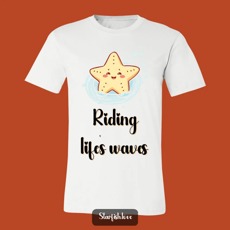 Joyful Starfish Water Slide T-Shirt: Ride the Fun