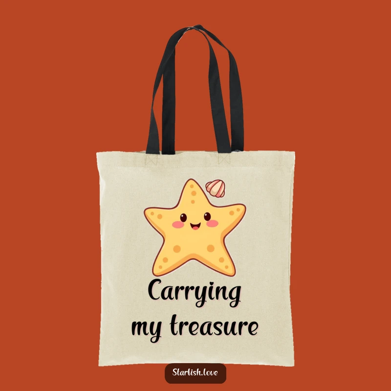 Funny Starfish Seashell Tote Bag: Carry Your Balance in this Handy Gift